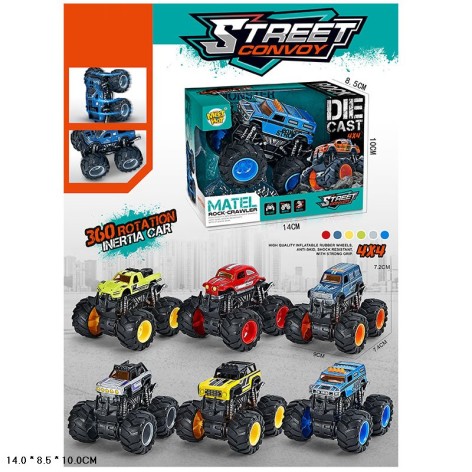 Машина металева інерц., 6 кольорів, короб. 14*8,5*10см 