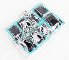 УЦЕНКА 30% Гра 2 головоломка, метал, 8шт, в слюді, 12-18-3см /84/