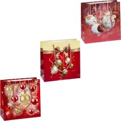 Пакет цветной чашка «Новый год» 16*16*7см.