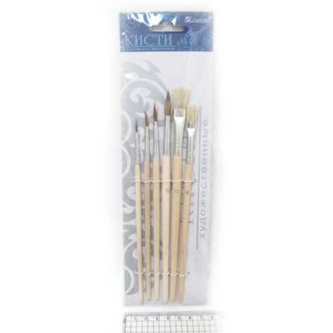 Набір щіточок ABCE-6 поні щетина (Штрих-код) 1шт/етик. RU