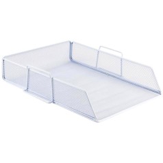 Лоток горизионтальный 80x280x340 мм метал, белый