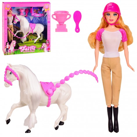 Лялька з конячкою, аксесуарами, в коробці 30 * 8 * 33 см, розмір іграшки - 29 см