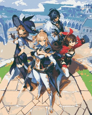 Набор для росписи "Аниме Genshin" (40х50)