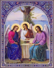 Набор для творчества алмазная картина Святая Троица Strateg размером 40х50 см (SK86012)