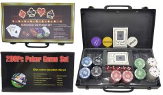 Покерний набір з номіналом на 200 фішок у валізці К-200-РС