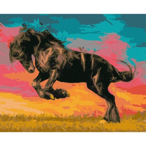 Картина за номерами "Великий мустанг"???