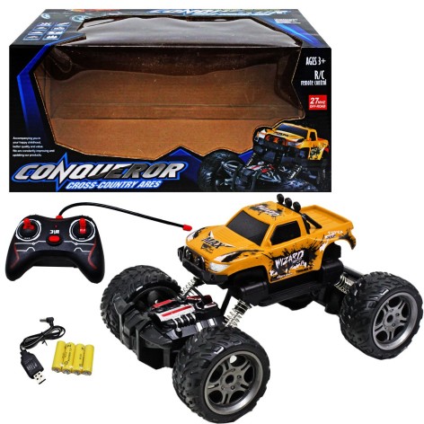 Джип на радиоуправлении желтая