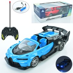 Радіокерована машина 23 см 1:18 світло гумові колеса USB-зарядне 2 кольори