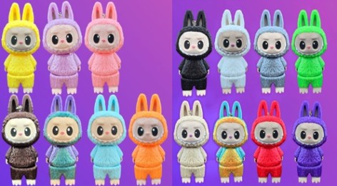 3D іграшка Лабубу (labubu) 9см рухлива, PLA-пластик