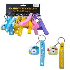 Набір гумових брелоків камера Sanrio - Kuromi, Hello Kitty, My Melody, 12 штук