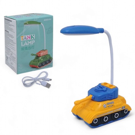 Настільна лампа Танк жовтий