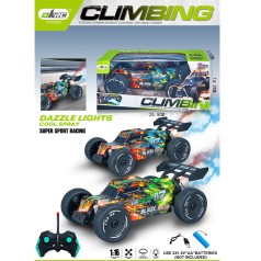 Р/К Машина, акум, 21,5см, 1:20, пара/дим, світло, корпус не б'ється, гумові колеса, USBзарядне, 2 кольори, в кор-ці, 25,5-11-14см 