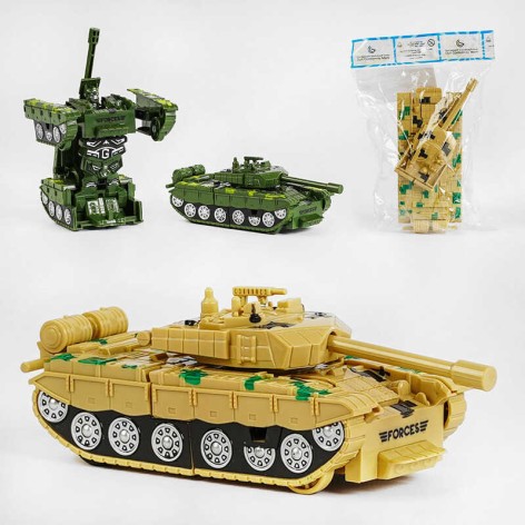 Танк-трансформер 1шт у наборі, 2 кольори, трансформація, у п/е 