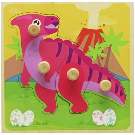 Пазлы деревянные ДИНОЗАВР