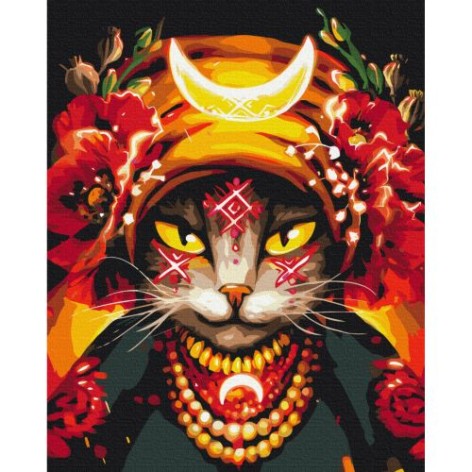 Картина за номерами "Киса Мольфарка ©Маріанна Пащук" ???