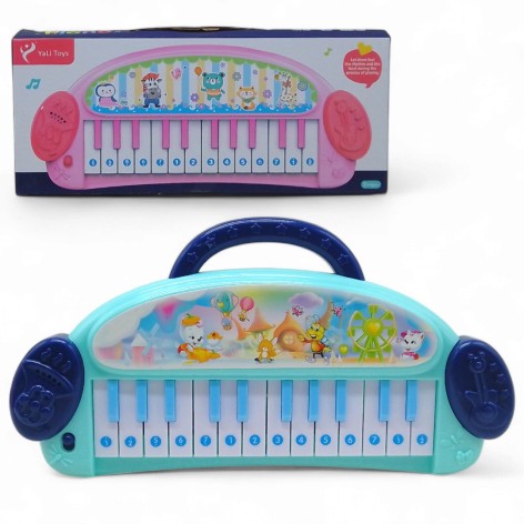 Детская музыкальная игрушка YaLi Toys "Пианино" бирюзовое