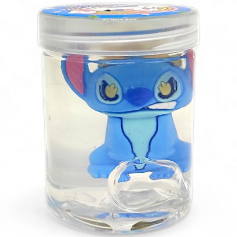 Слайм с игрушкой "Стич" прозрачный