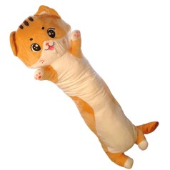 Мʼяка іграшка-обіймашка Кіт батон рудий 110 см