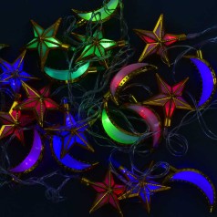 Гирлянда светодиодная 20 лампочек, 5 метров, мультиколор C31303