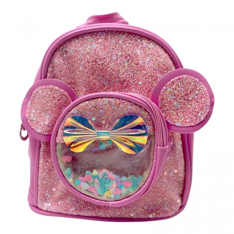 Рюкзак "Микки Маус" с глиттером (РОЗОВЫЙ)