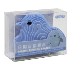 Гумка кольорова пінгвін