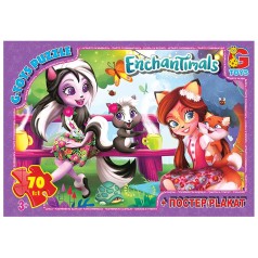 Пазлы "Enchantimals" + постер, 70 элем.