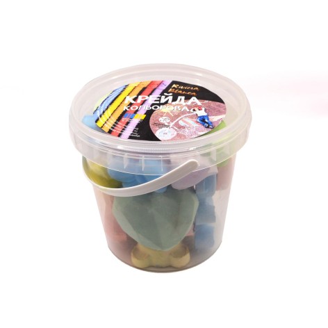 Набір для творчості Riviera Blanca "Крейда кольорова фігурна" 6 кольорів 440 г (КК-02)