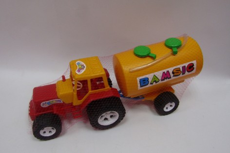 Трактор іграшковий з бочкою Бамсік