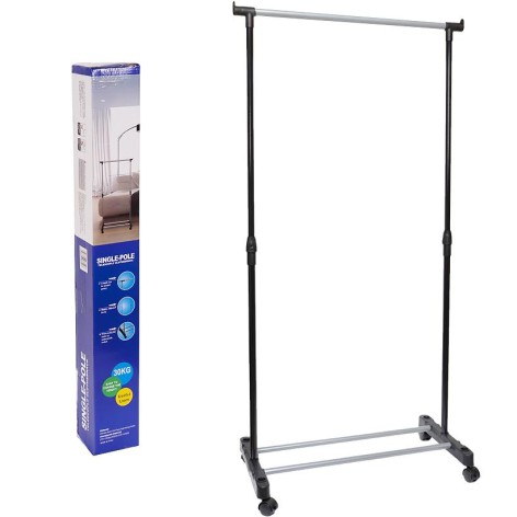 Стійка для одягу одинарна, пересувна 8007