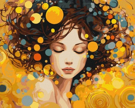 Картина по номерам – портрет элегантности 40х50 см.