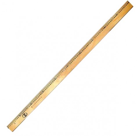 Лінійка дерев'яна 100 см (шовкографія)
