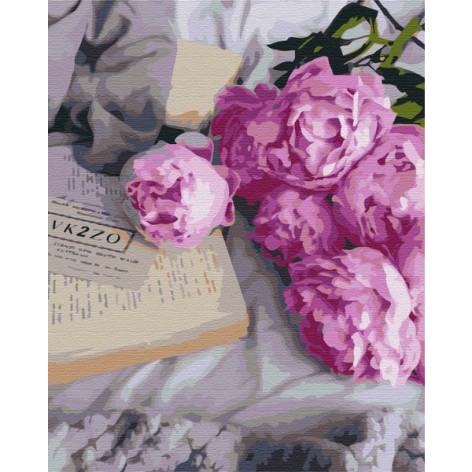 Картина за номерами: Півонії 40*50 BS40253