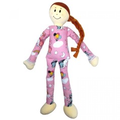 Мягкая кукла-обнимашка "Подружка", 100 см (розовая)