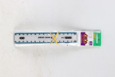 УЦЕНКА 30% Линейка 15см, с голубой полоской, блистер, KIDS Line, цена за 12 шт. //