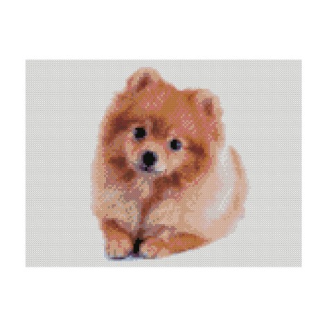 Алмазна картина HX414 "Маленьке миле щеня", розміром 30х40 см