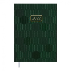 Дневник датированный 2022 VELVET, A5, зеленый