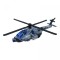 Вертолет военный, инерционный, металлический (серый)