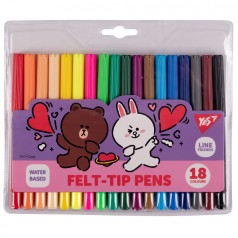 Фломастери Yes 18 кольорів 