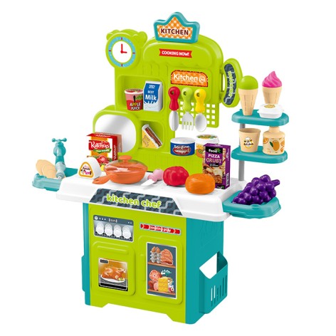 Кухня 38-20-в50см, плита, посуд, продукти, 53пр, в кор-ці, 32-44,5-9см 