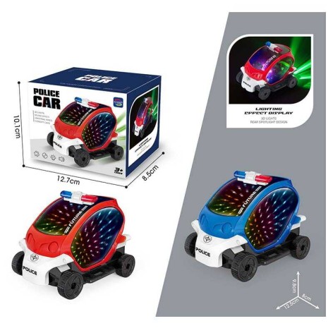Машинка 2 кольори, поліція, звук, підсвічування, колесо вільного ходу, в кор. 