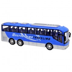 Автобус пластиковий синій