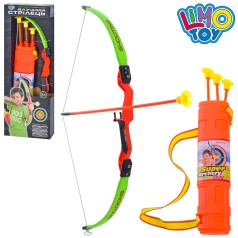 Цибуля 55см, стріли на присосках 3шт, сагайдак, кор, 20-57-4,5см 