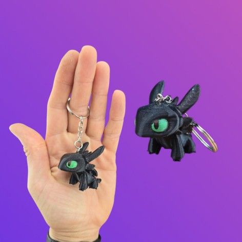 3D іграшка Фурія 6см брелок (беззубік) 