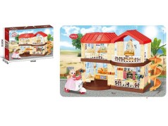 Ляльковий будинок DIY, 73 елементи, мелодія, наліпки, лялька, мопед, меблі, 47*10*32 см, кор. 