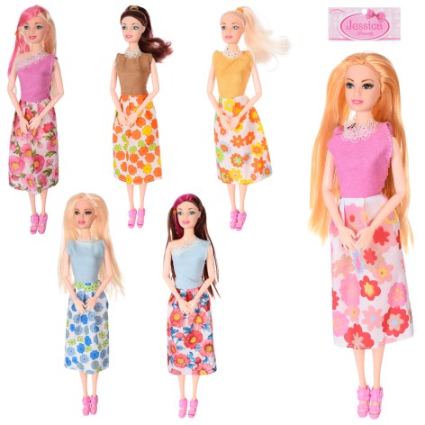 Кукла шарнирная, 29см, 6видов, 12-37-4см 