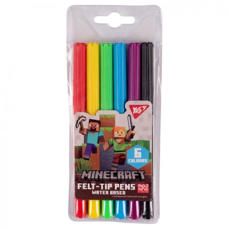 Фломастери Yes 6 кольорів 