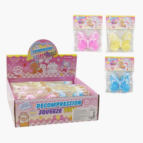 Игра антистресс, “Бабочка”, блестки, /32/384/12шт в кор.