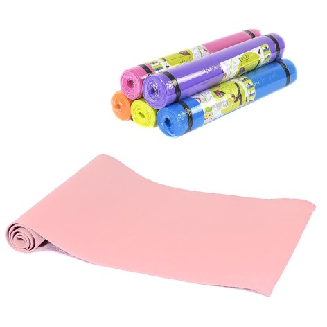 Килимок для йоги, 4 мм (кораловий)