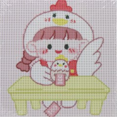 Алмазная мозаика цыпленок