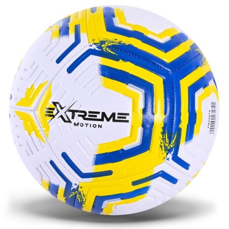 МЯЧ ФУТБОЛЬНЫЙ №5, PU 400 ГР, БЕЛО-ЖЕЛТЫЙ